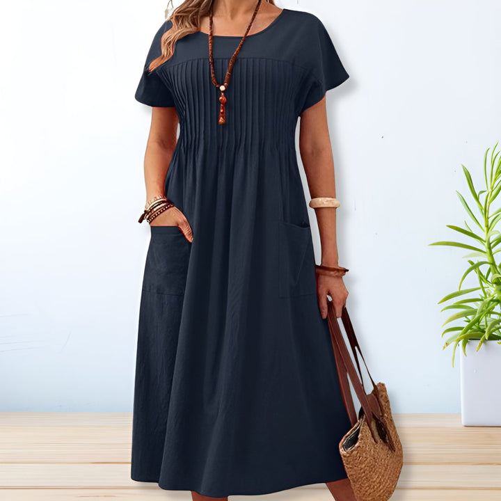 Lannie - Pleated Comfort Dress