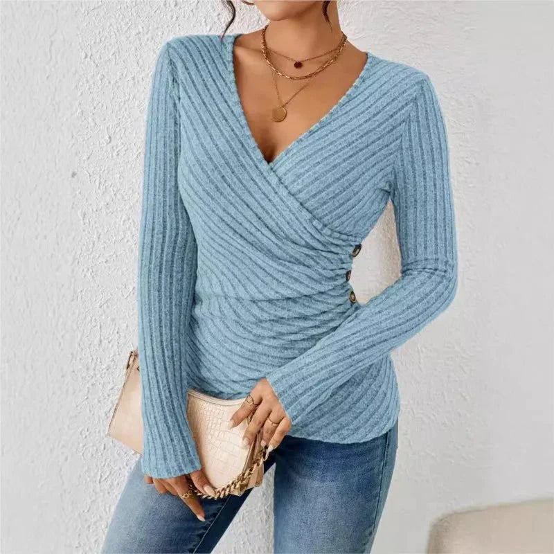 Hilarie – Figure-hugging Knitted Top