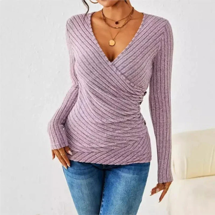 Hilarie – Figure-hugging Knitted Top
