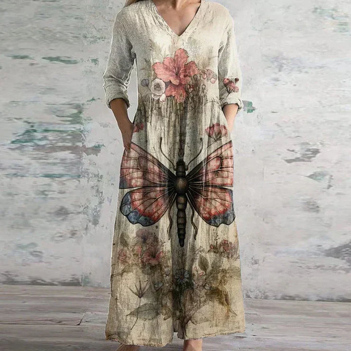 Kristen - Elegant Retro Maxi Dress