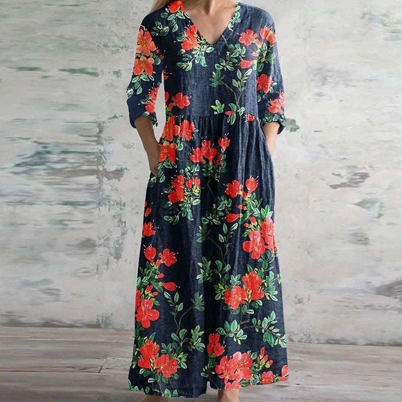 Kristen - Elegant Retro Maxi Dress
