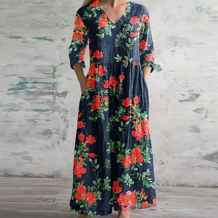 Kristen - Elegant Retro Maxi Dress