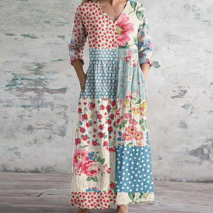 Kristen - Elegant Retro Maxi Dress