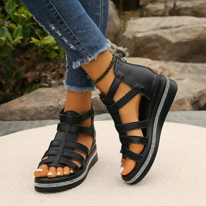 Daniela - Elegant Wedge Sandals