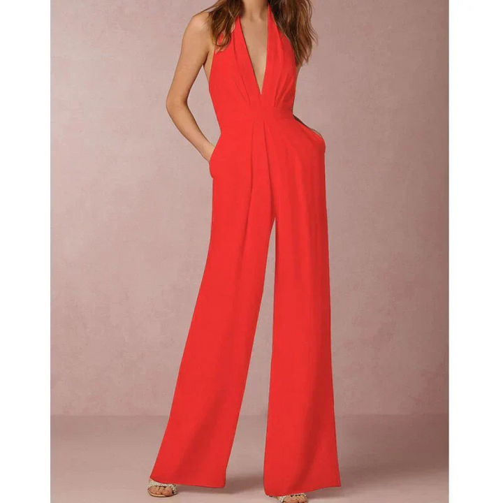 Roxie – Deep V Statement Jumpsuit