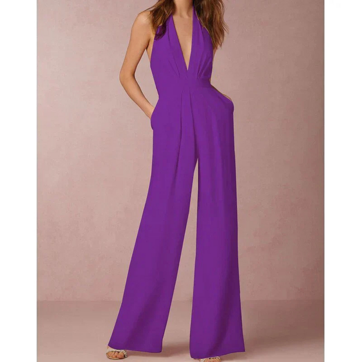 Roxie – Deep V Statement Jumpsuit