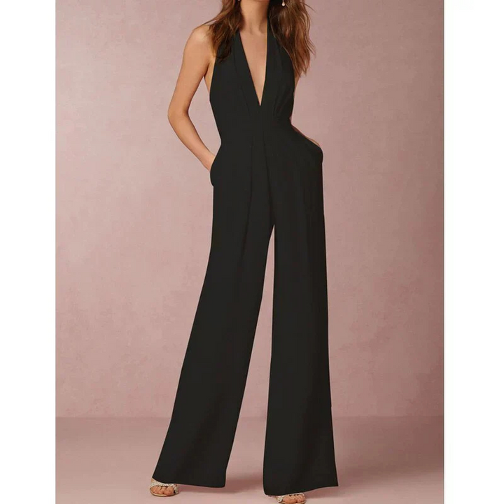 Roxie – Deep V Statement Jumpsuit