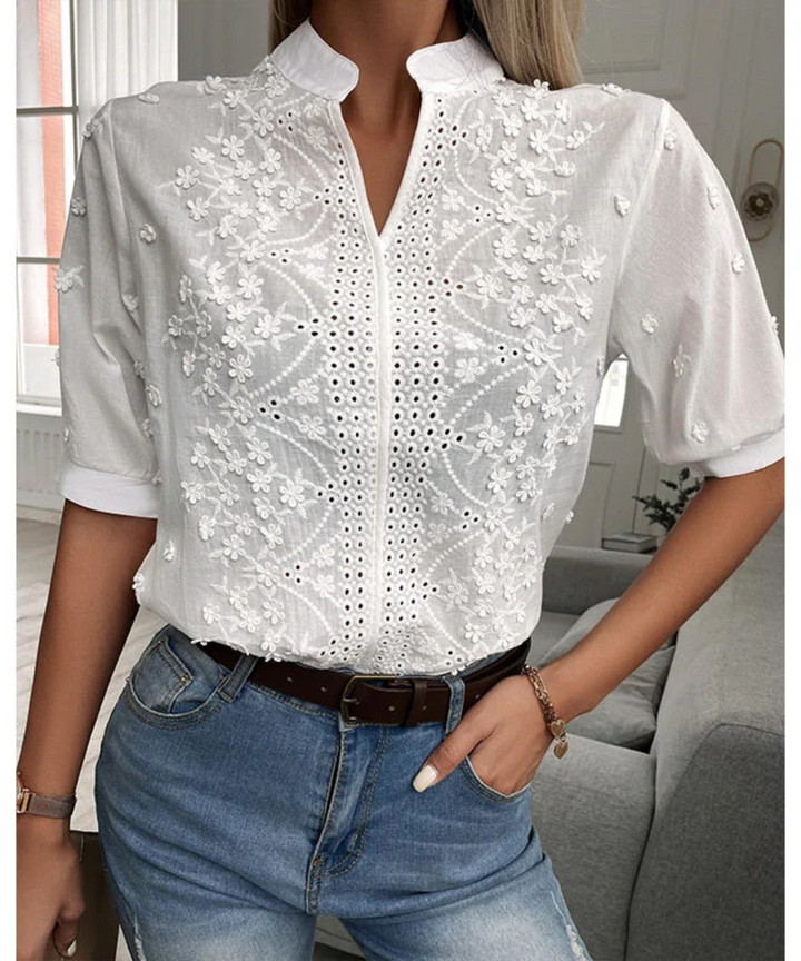 Susan – Elegant Floral Top