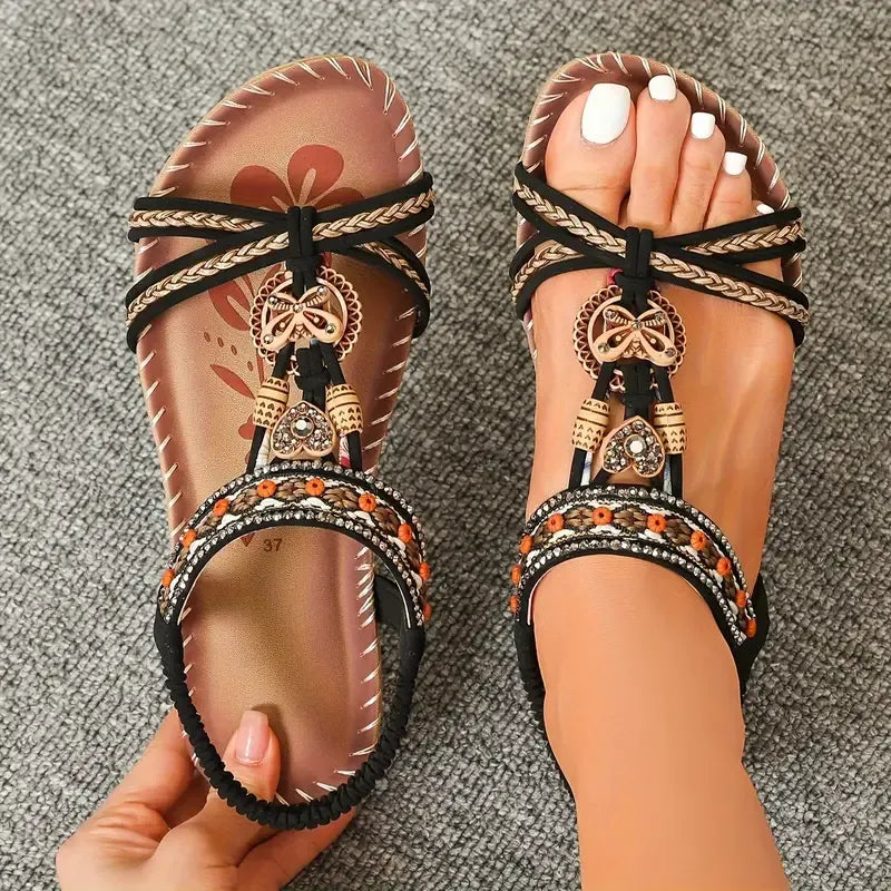 Solina – Beaded Comfort Sandals