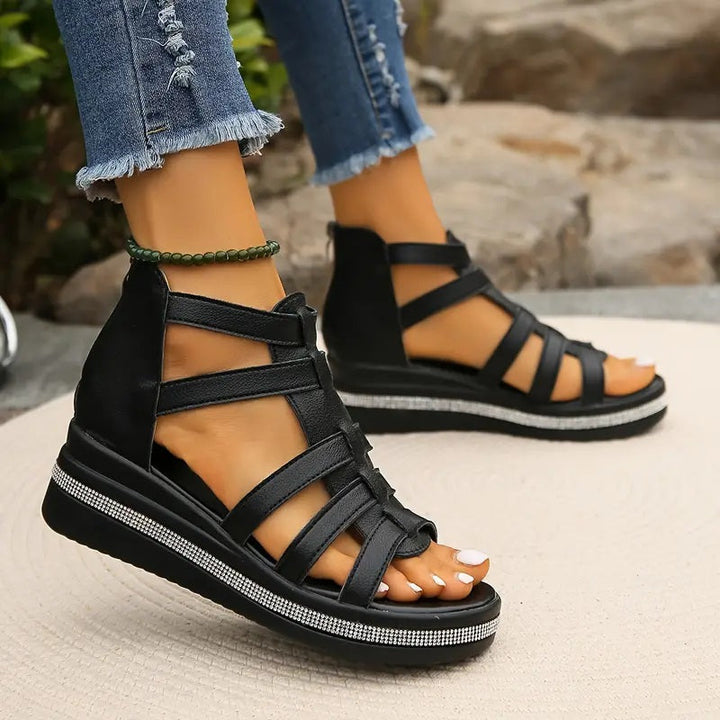 Daniela - Elegant Wedge Sandals