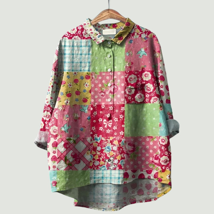 Jennie – Sunset Garden Shirt Blouse