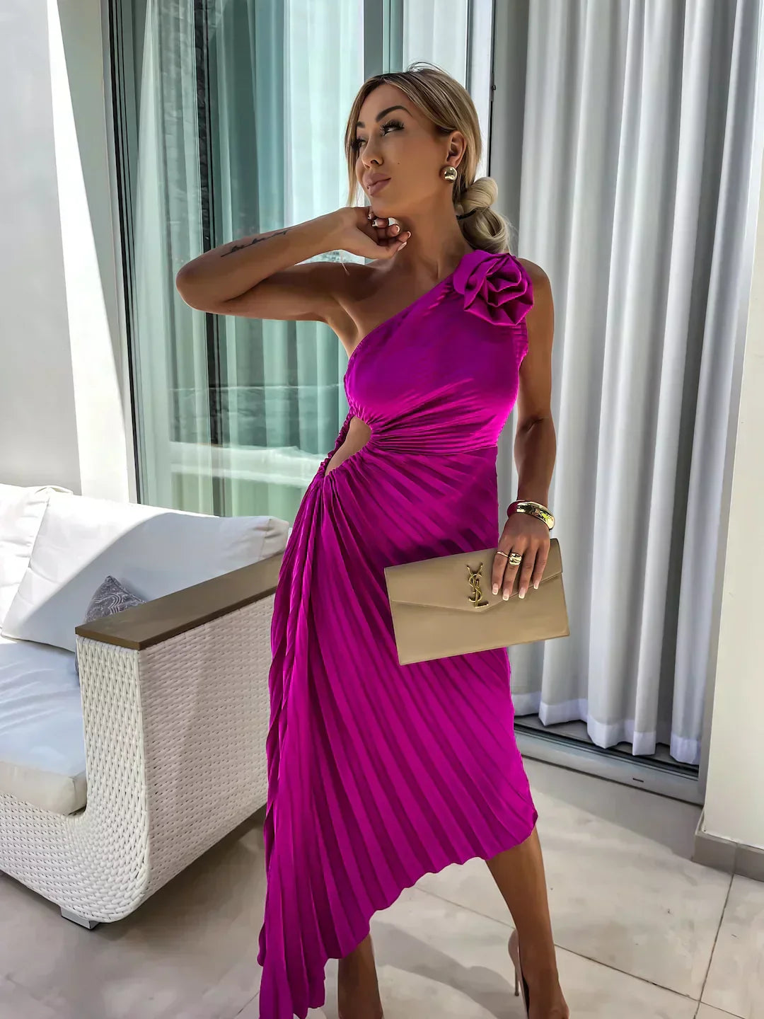 Evie - Elegant Asymmetric Party Dress