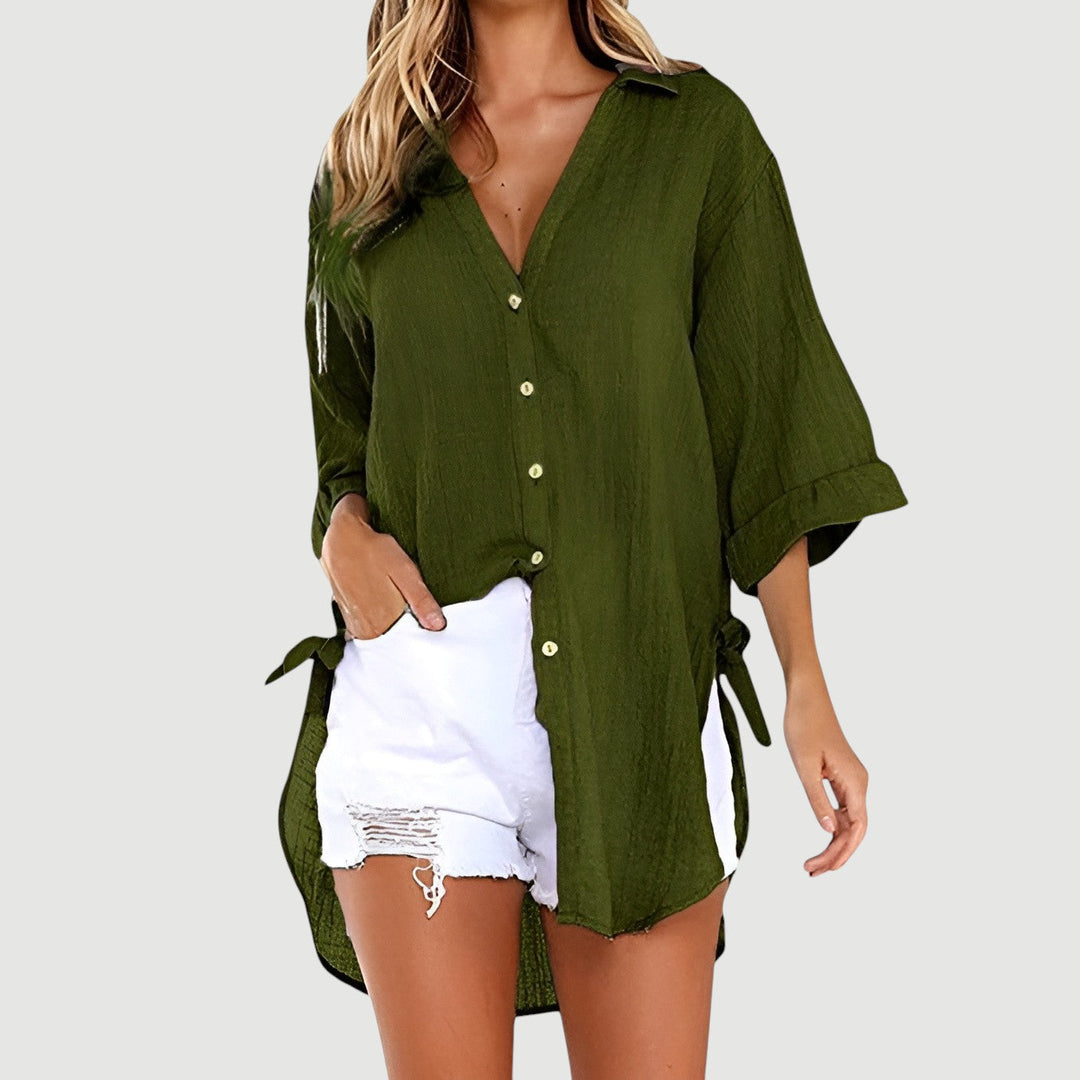 Ruth – Button-Up Shirt Blouse