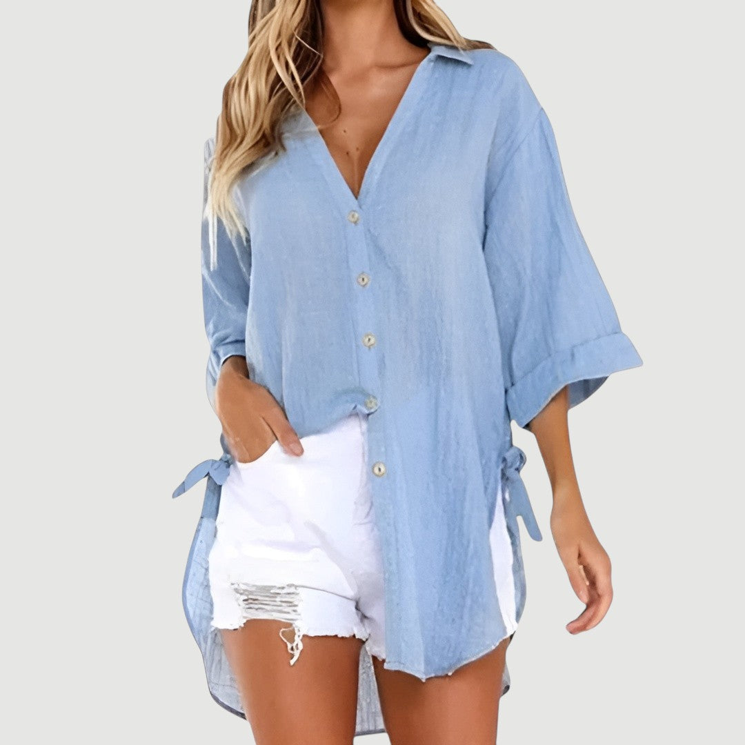 Ruth – Button-Up Shirt Blouse