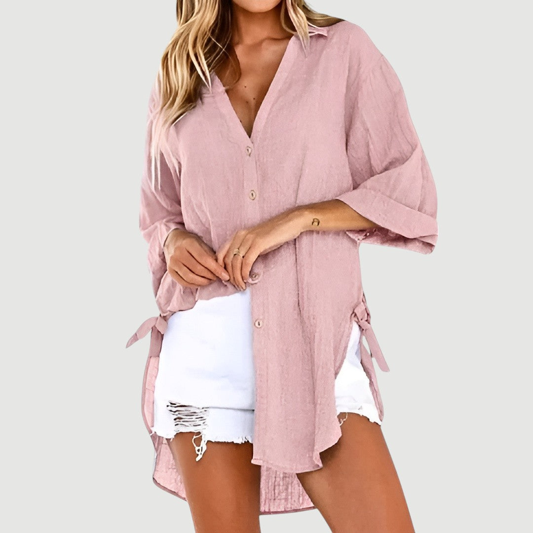 Ruth – Button-Up Shirt Blouse