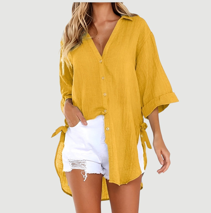 Ruth – Button-Up Shirt Blouse