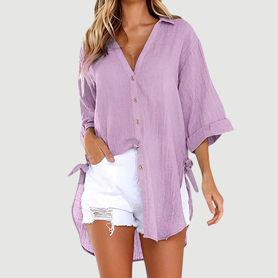 Ruth – Button-Up Shirt Blouse