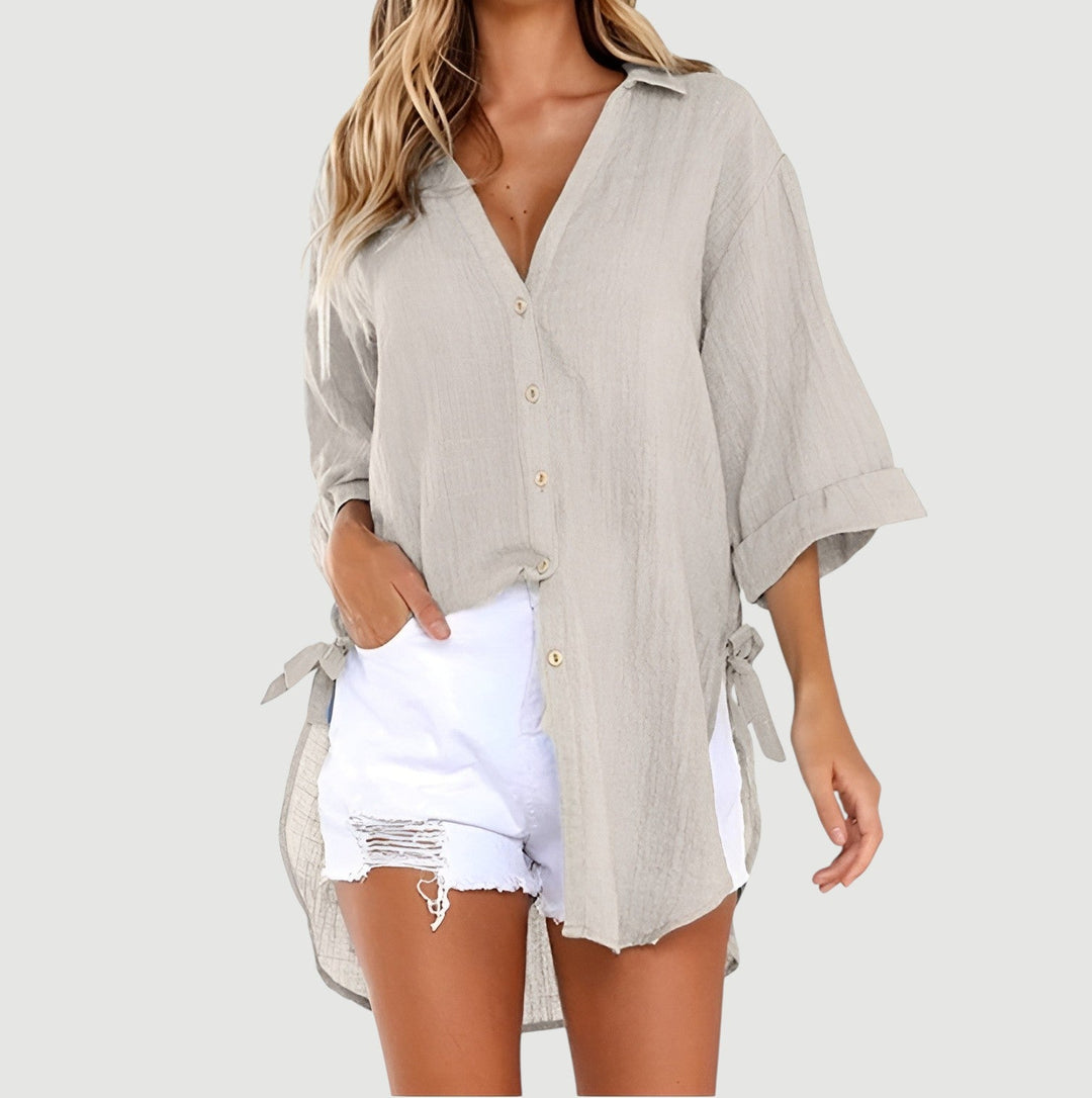 Ruth – Button-Up Shirt Blouse