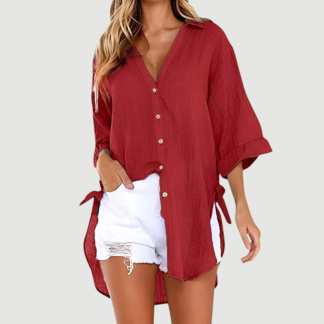 Ruth – Button-Up Shirt Blouse
