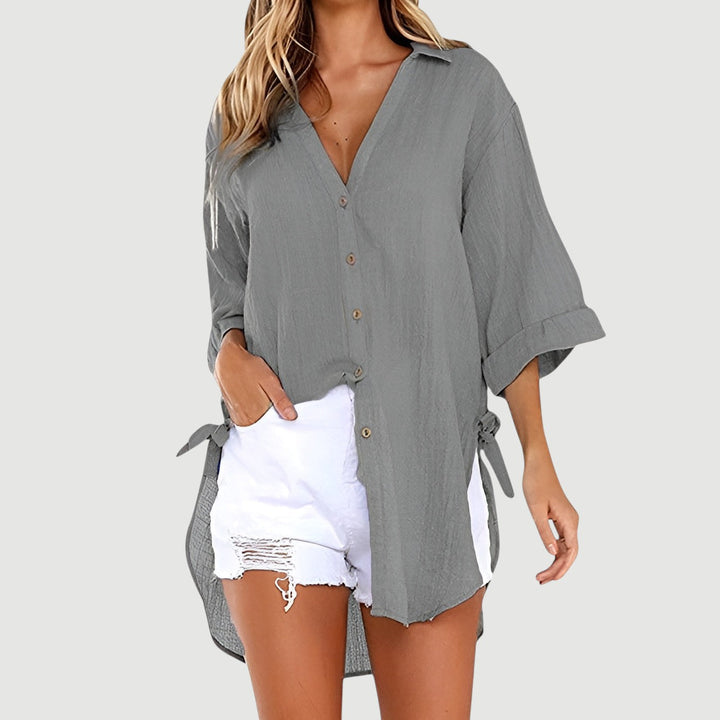 Ruth – Button-Up Shirt Blouse