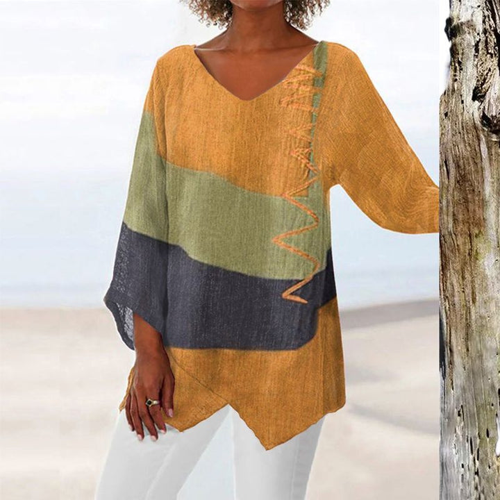 Helen – Sunset Flow Shirt Blouse