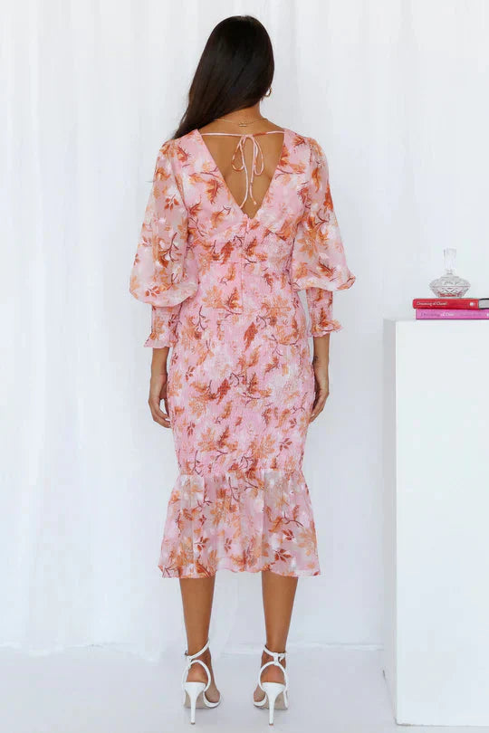 Roxy - Elegant Floral Charm Dress