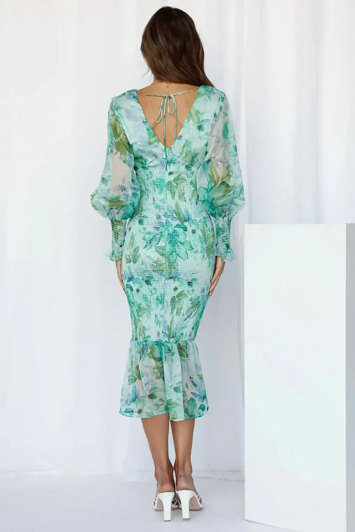 Roxy - Elegant Floral Charm Dress