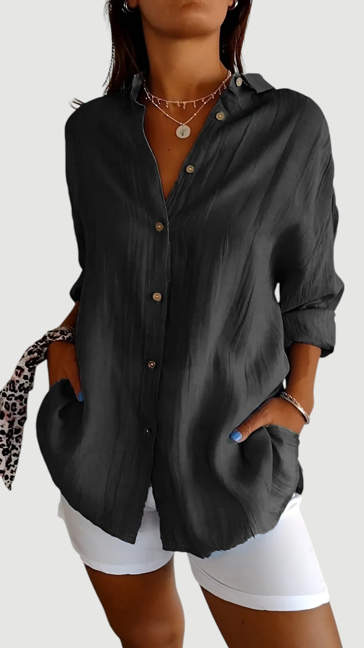 Dinah – Classic Button Shirt Blouse