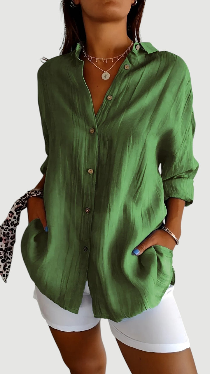 Dinah – Classic Button Shirt Blouse