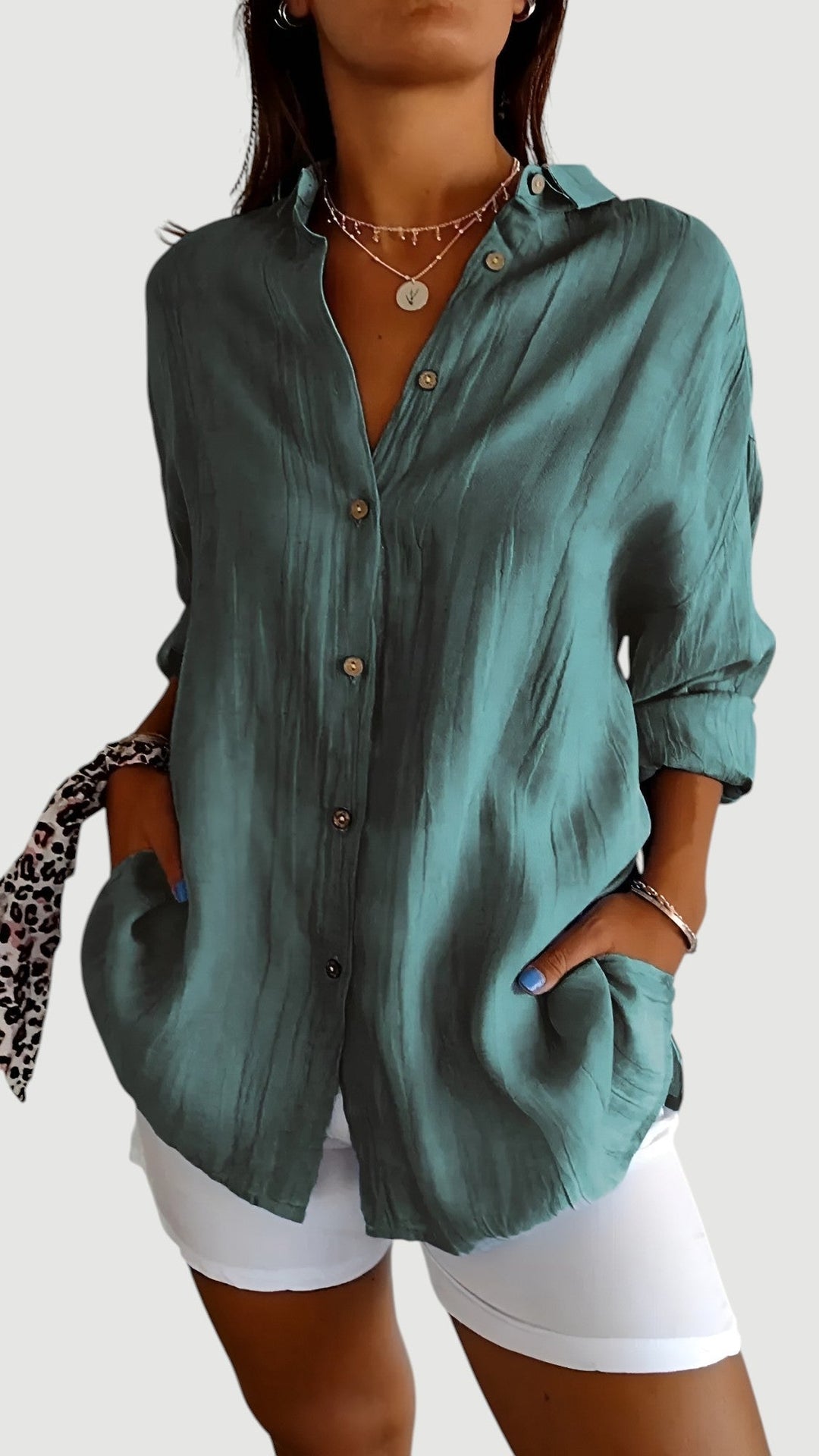 Dinah – Classic Button Shirt Blouse