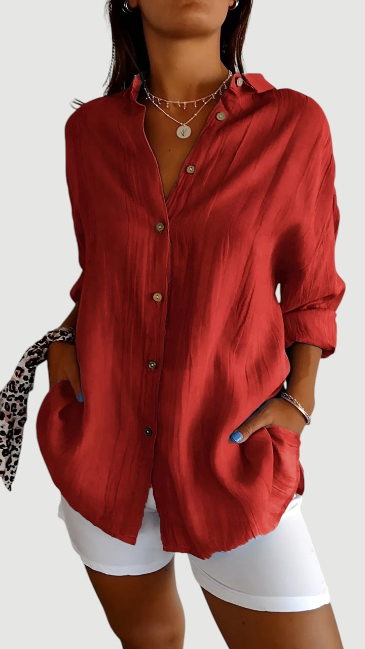 Dinah – Classic Button Shirt Blouse