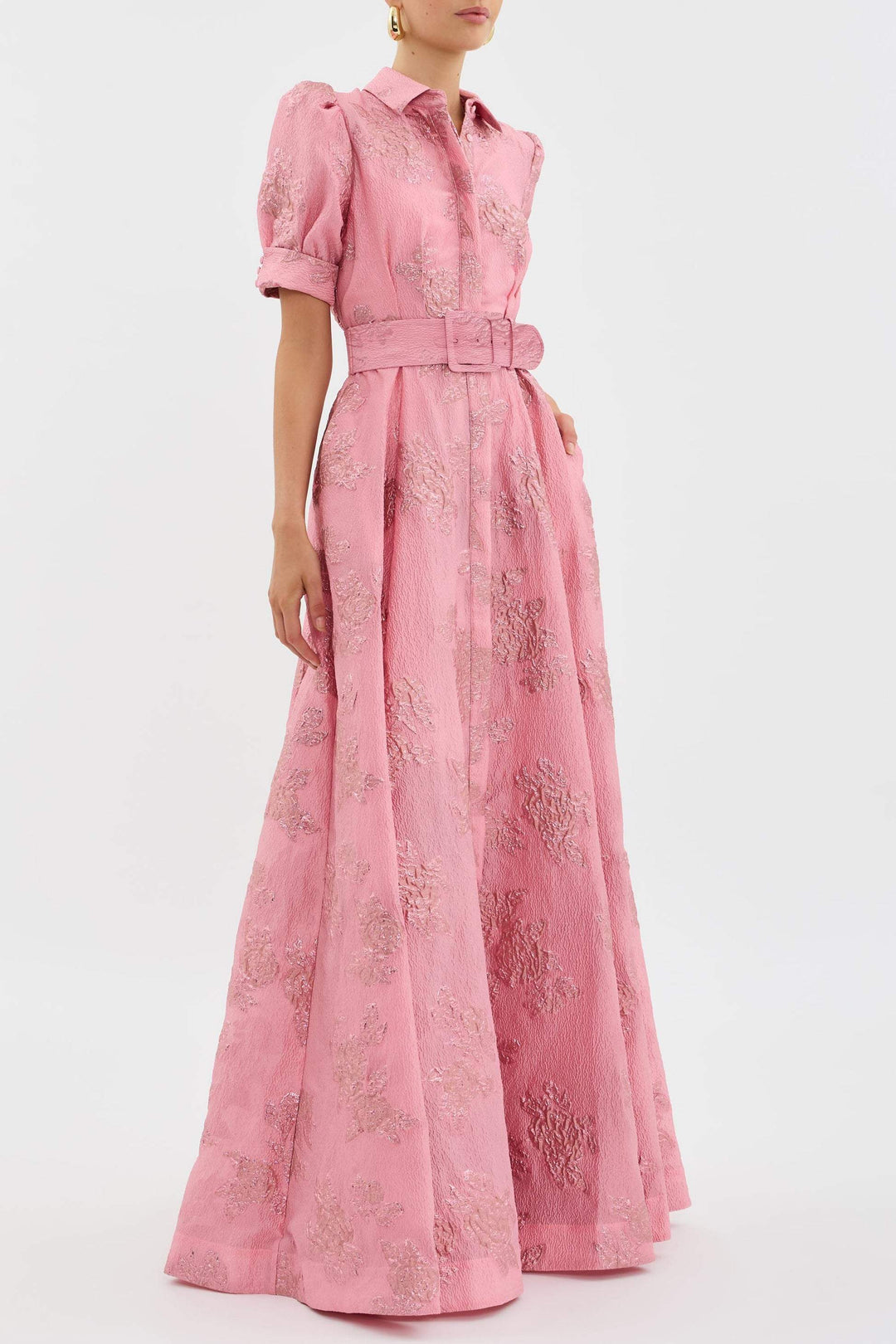 Catherine - Elegant Puff Sleeves Dress