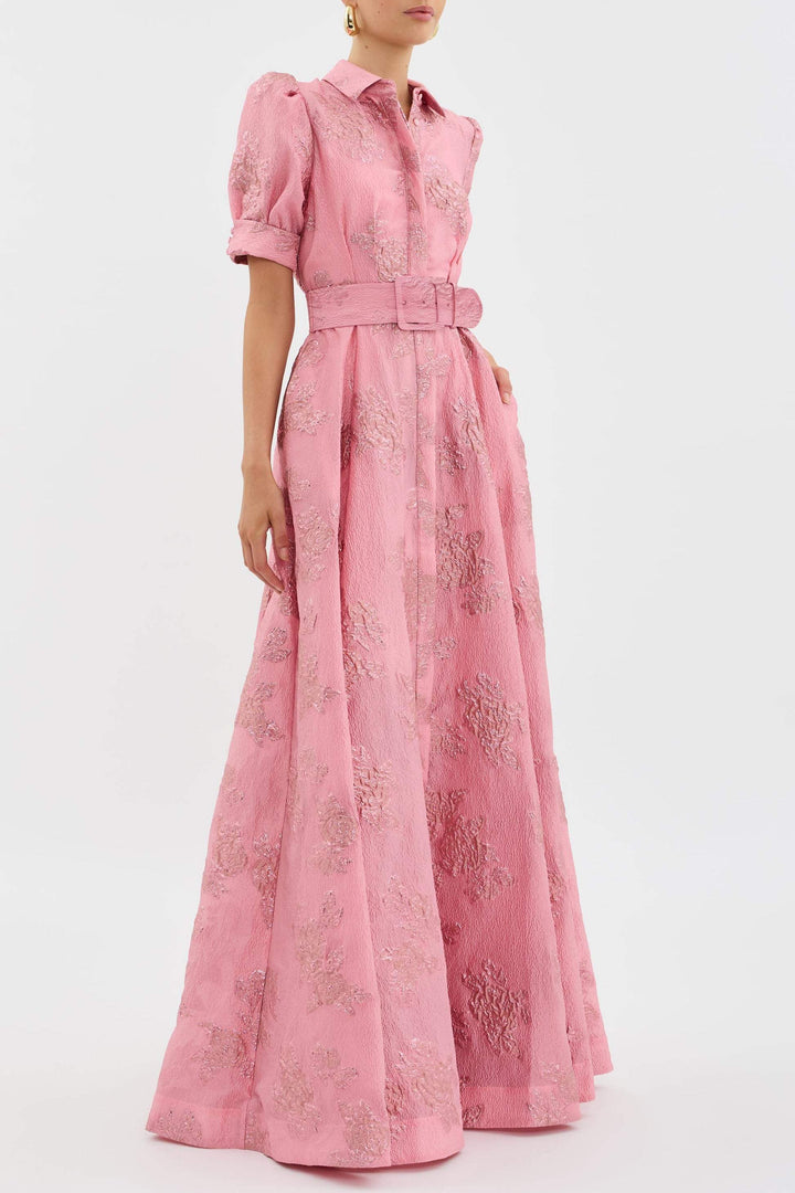 Catherine - Elegant Puff Sleeves Dress