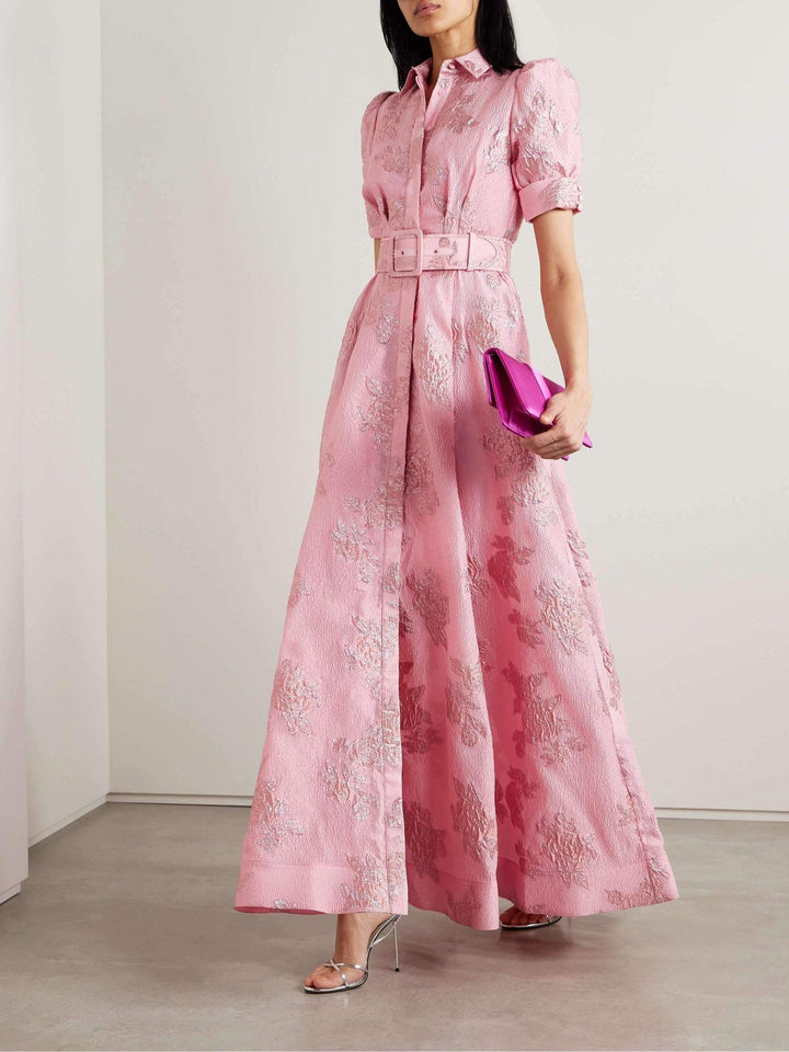 Catherine - Elegant Puff Sleeves Dress
