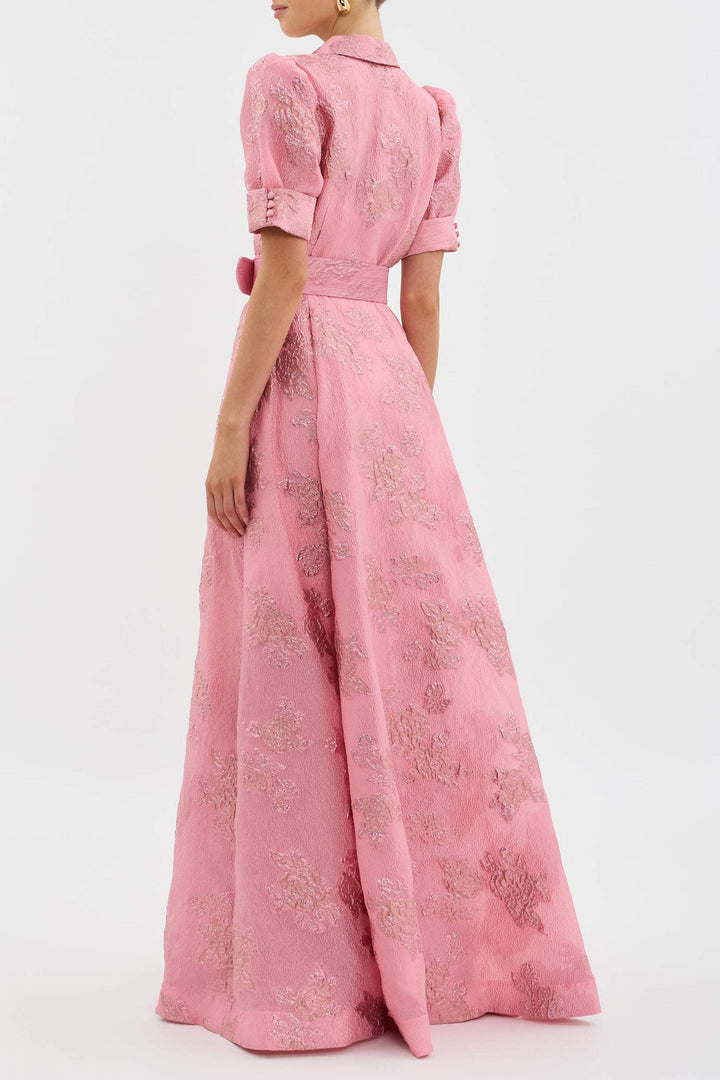 Catherine - Elegant Puff Sleeves Dress