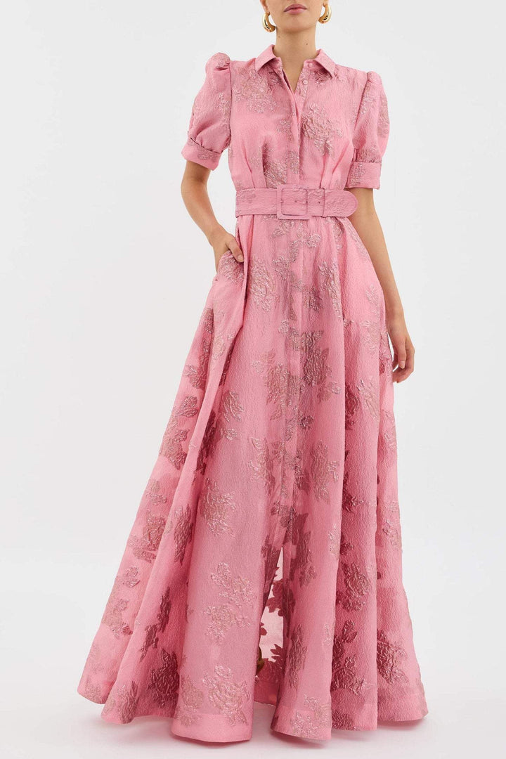 Catherine - Elegant Puff Sleeves Dress