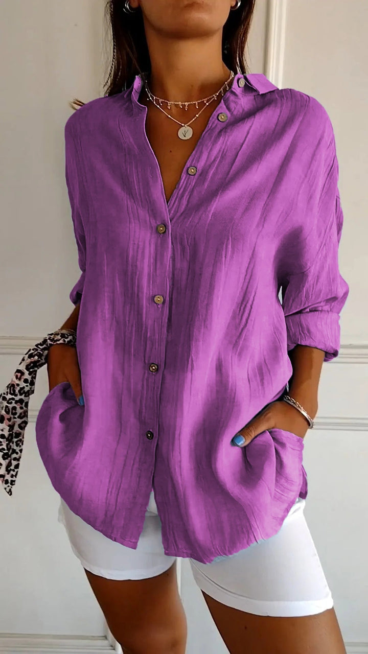 Selene - Elegant Pleated Blouse