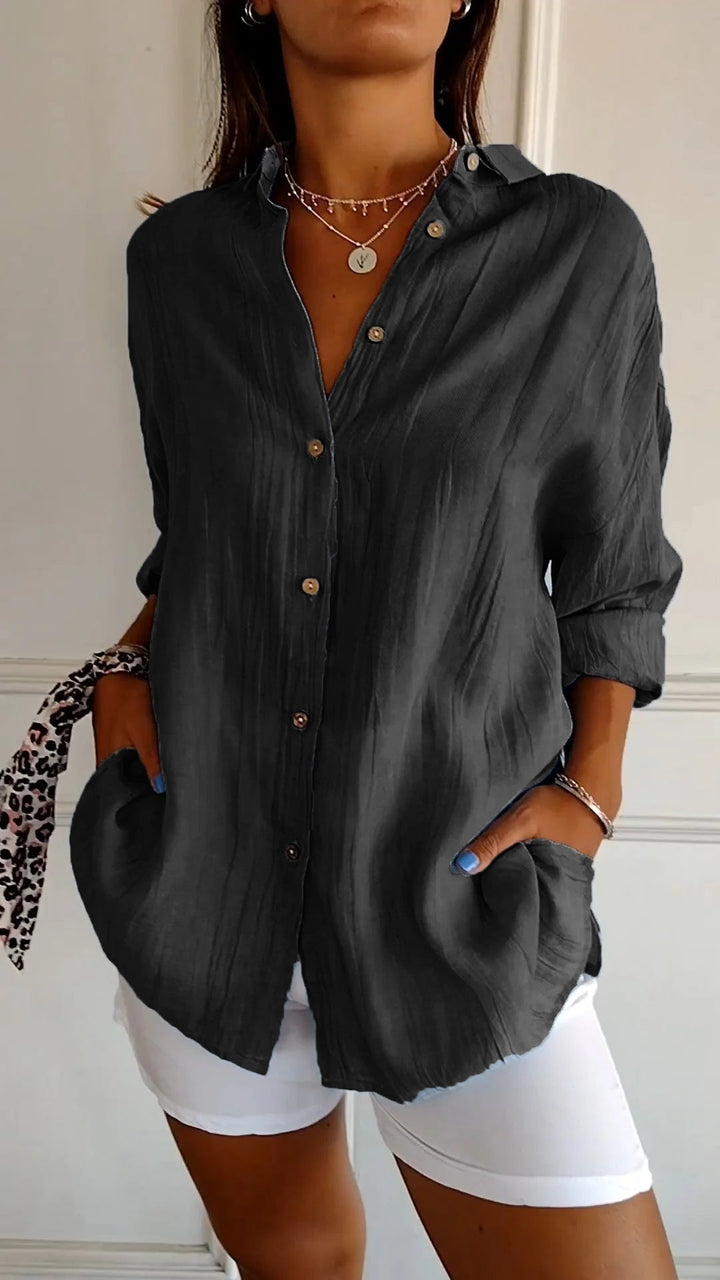 Selene - Elegant Pleated Blouse