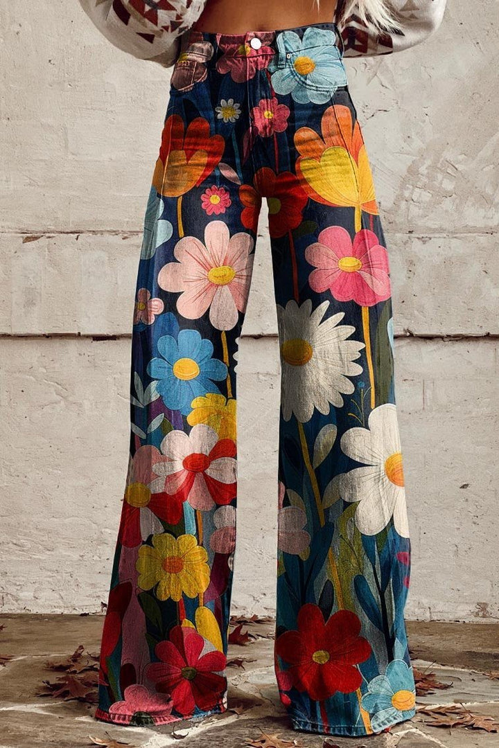 Winnie - Colorburst Boho Vintage Pants