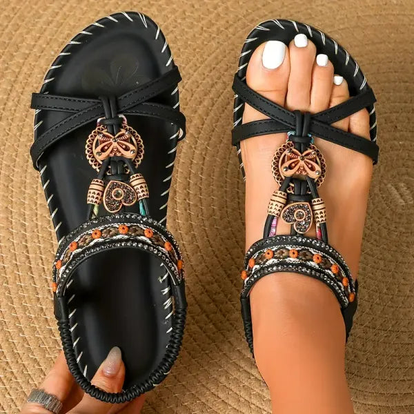 Solina – Beaded Comfort Sandals