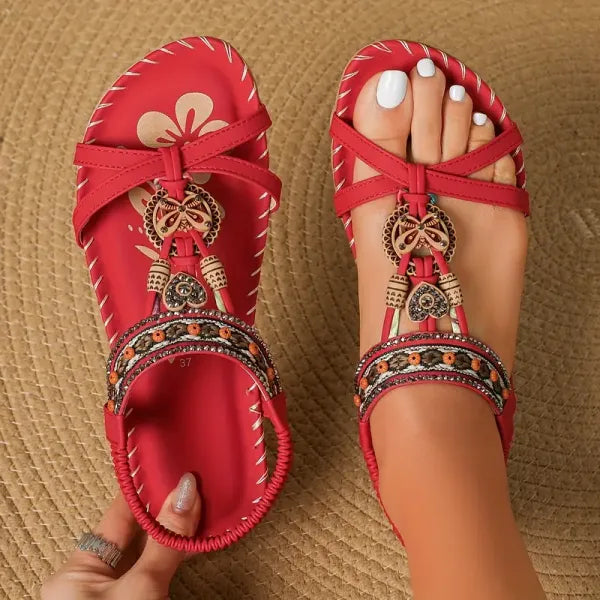 Solina – Beaded Comfort Sandals