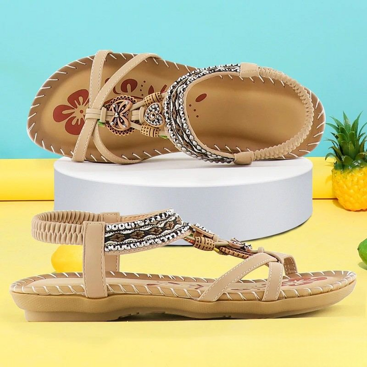Solina – Beaded Comfort Sandals