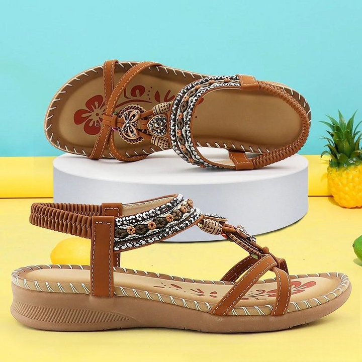 Solina – Beaded Comfort Sandals