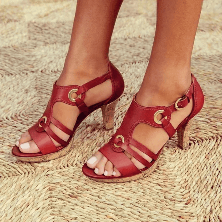 Fannie - Comfortable Heeled Sandals