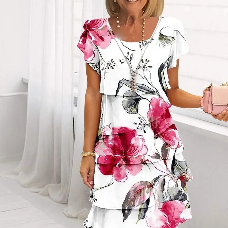 Leira - Graceful Floral Elegance Dress