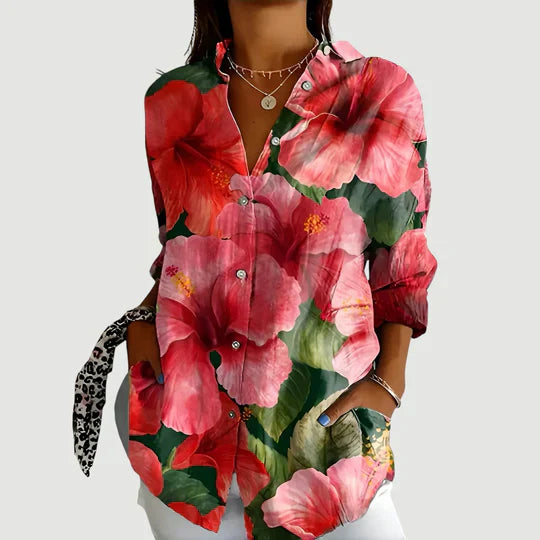 Arlie – Colorful Pattern Shirt Blouse