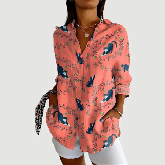 Arlie – Colorful Pattern Shirt Blouse
